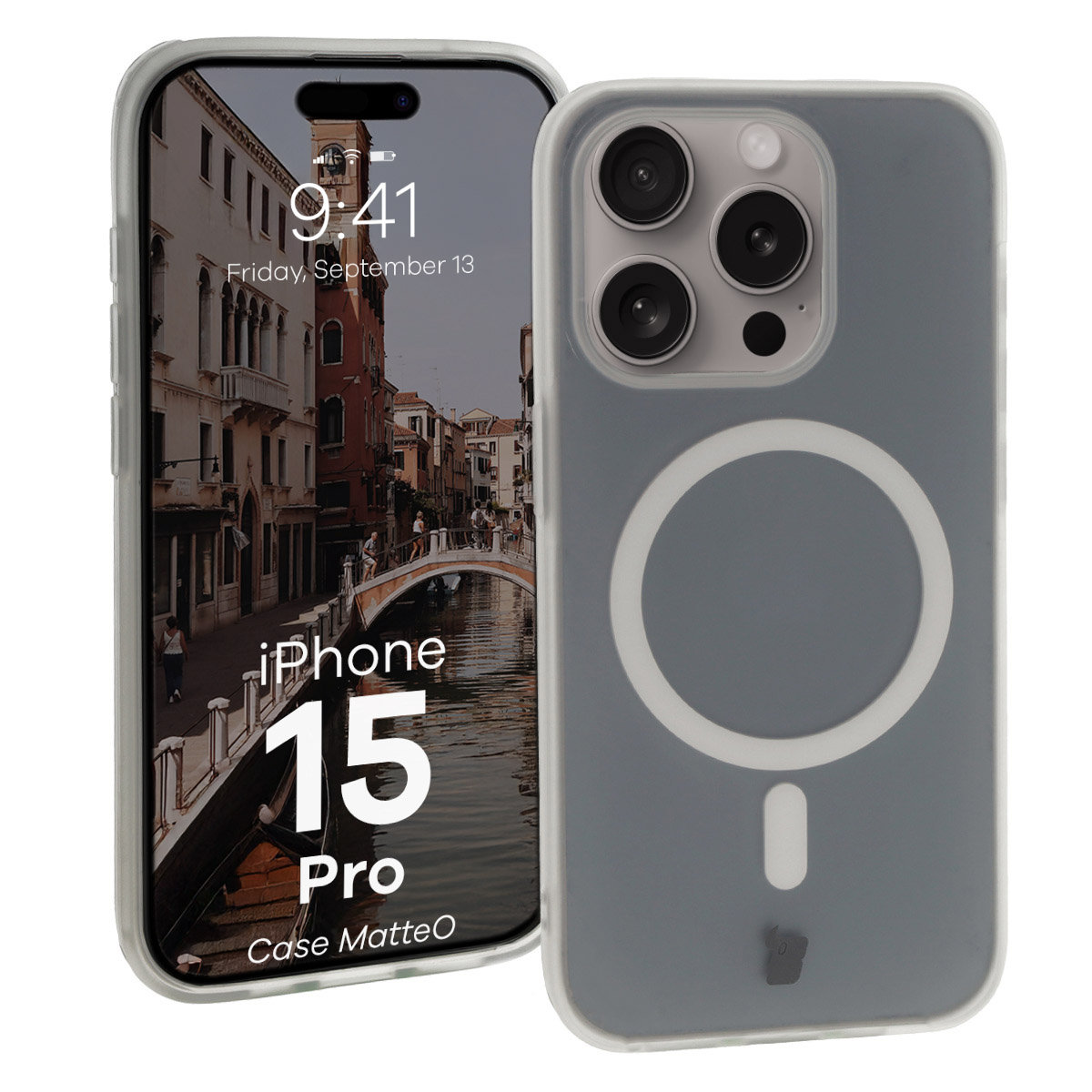 Matowe etui Bizon Case MatteO do iPhone 15 Pro